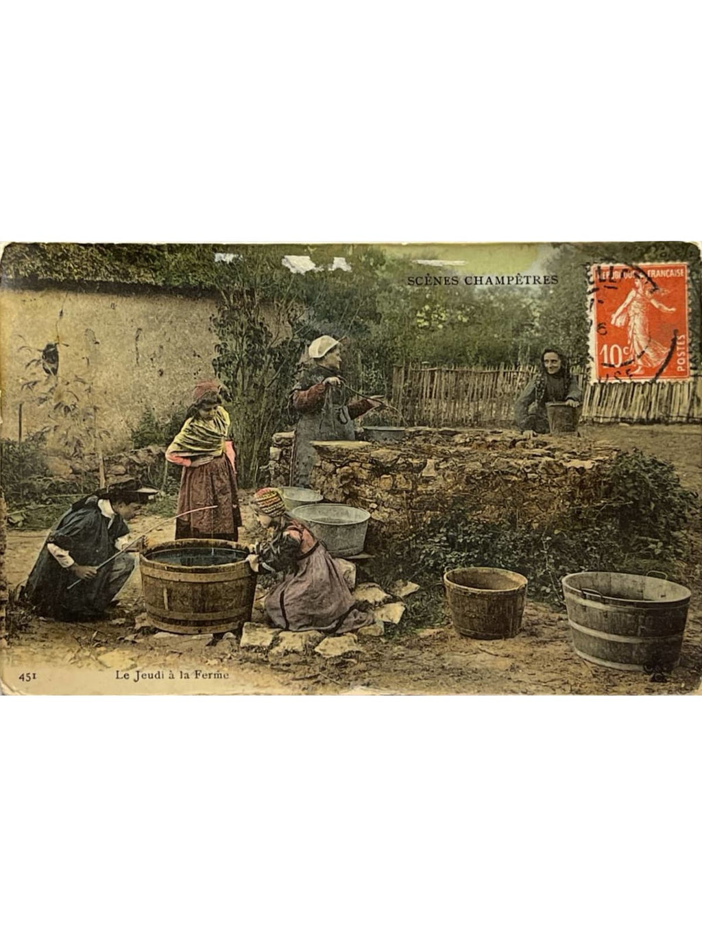 Recto de la carte postale