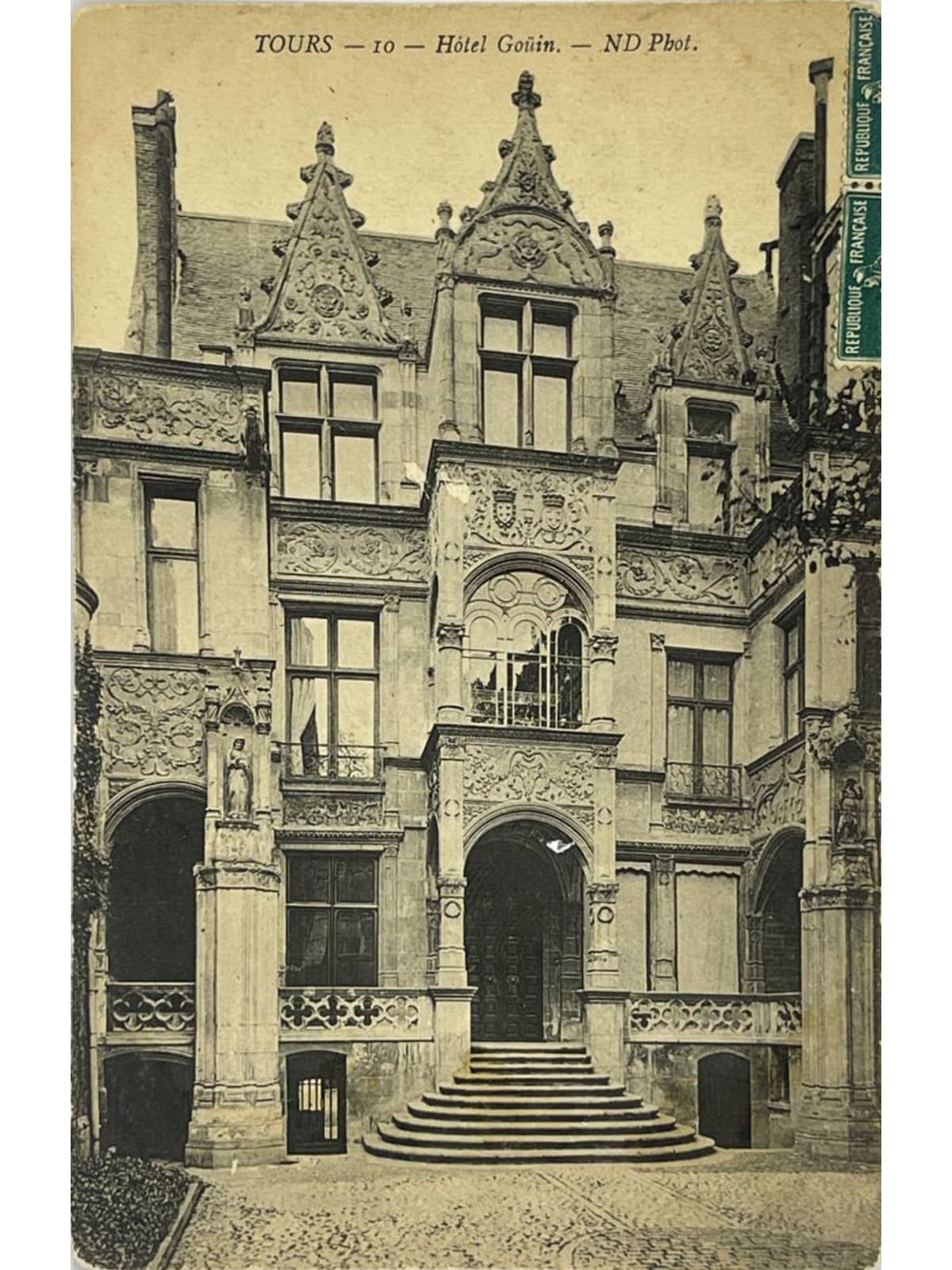 Recto de la carte postale