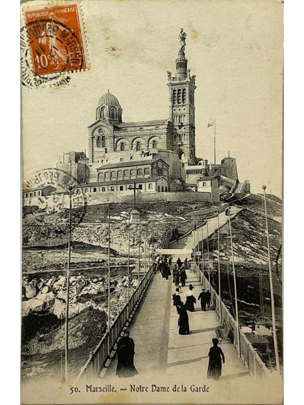 Recto de la carte postale