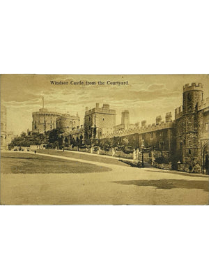 Windsor – Château vu depuis la cour – CPA circulée 1913