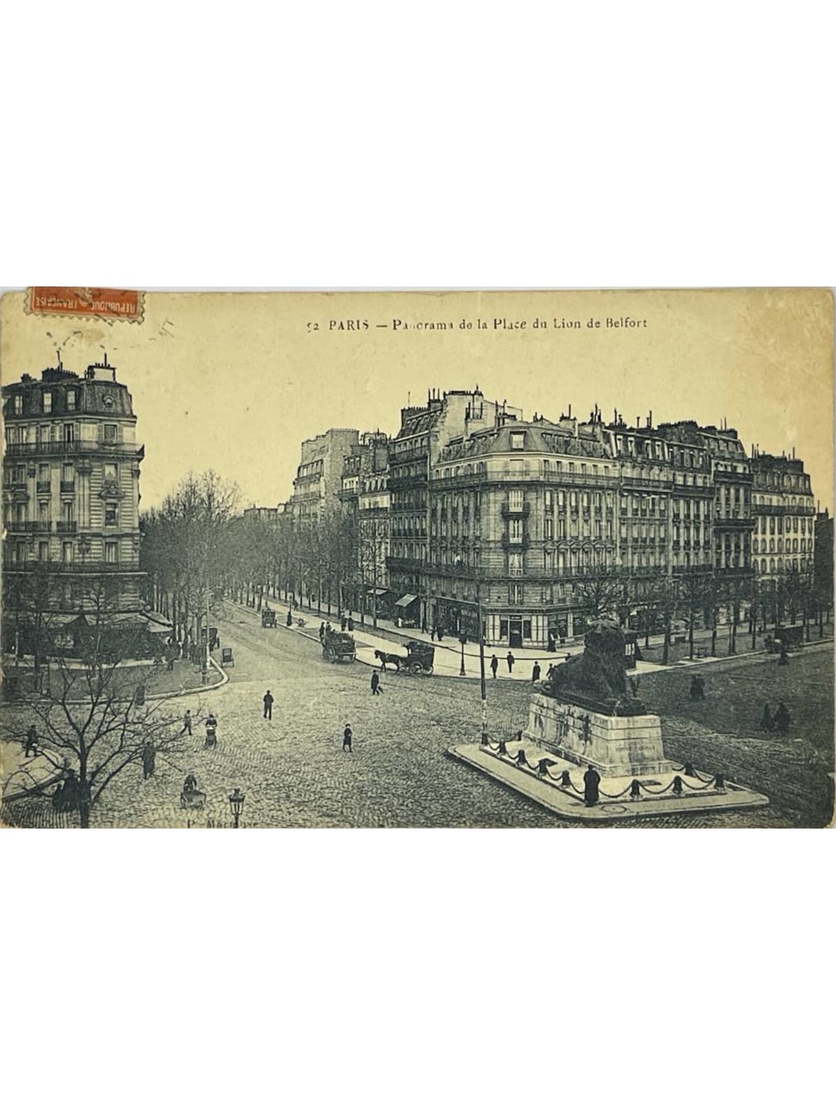 Recto de la carte postale