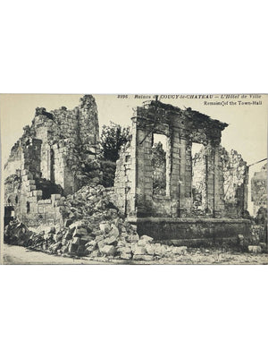 Coucy-le-Château – Ruines de l'Hôtel de Ville – CPA n° 3996
