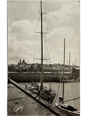 Granville (Manche) – Le port et les voiliers – CPSM n°32 Éditions Gaby