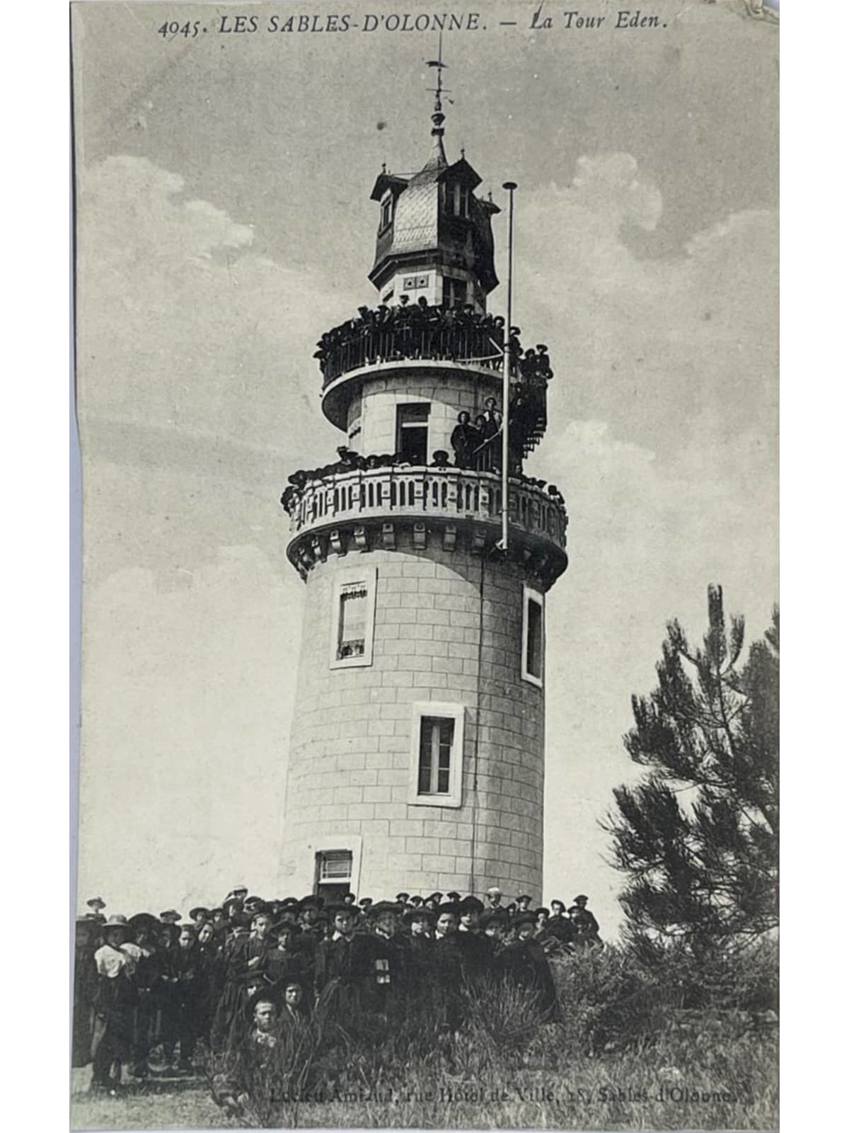 Recto de la carte postale