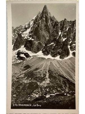 Chamonix-Mont-Blanc – Le Dru – Carte postale de 1958