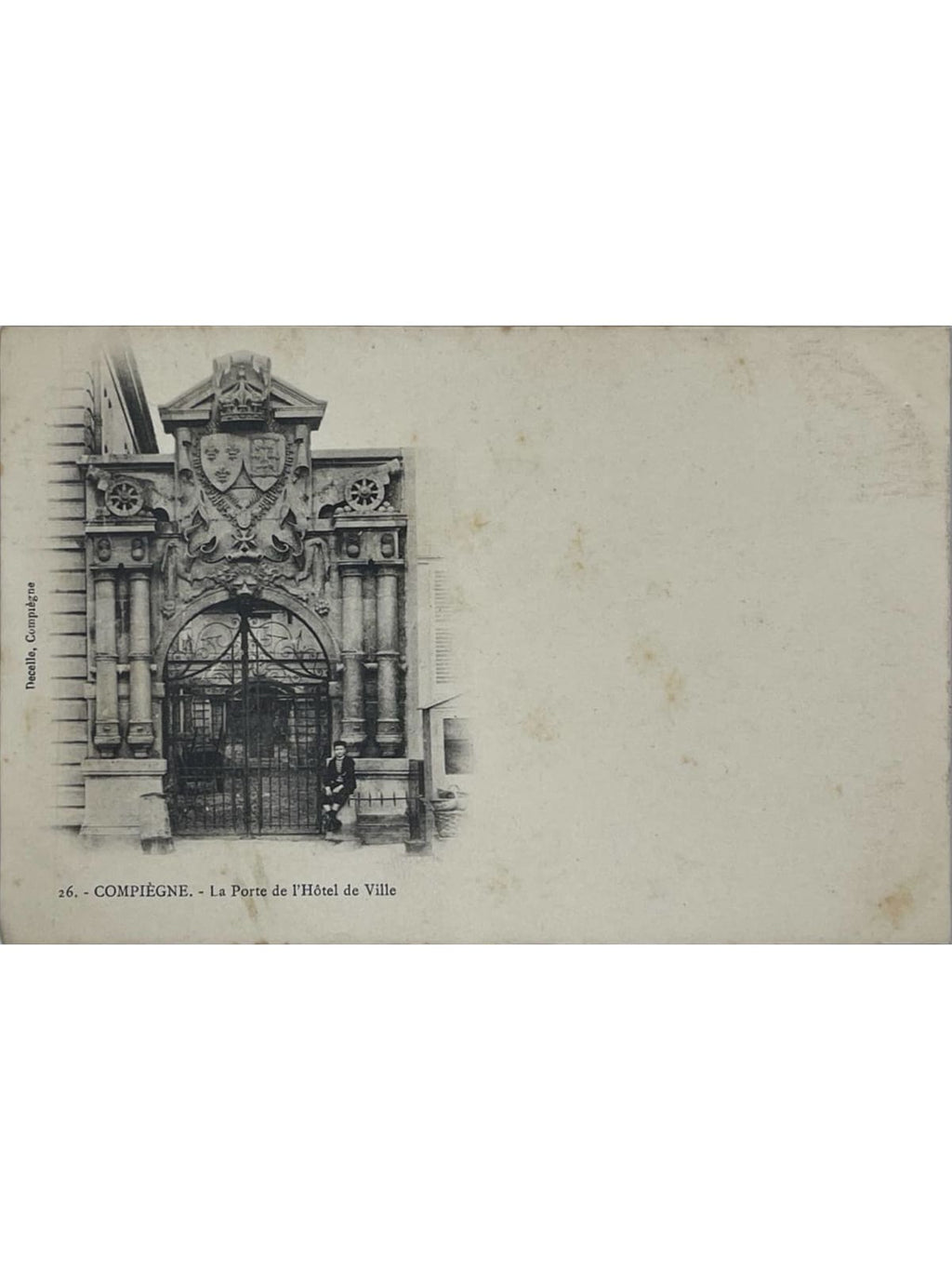 Recto de la carte postale