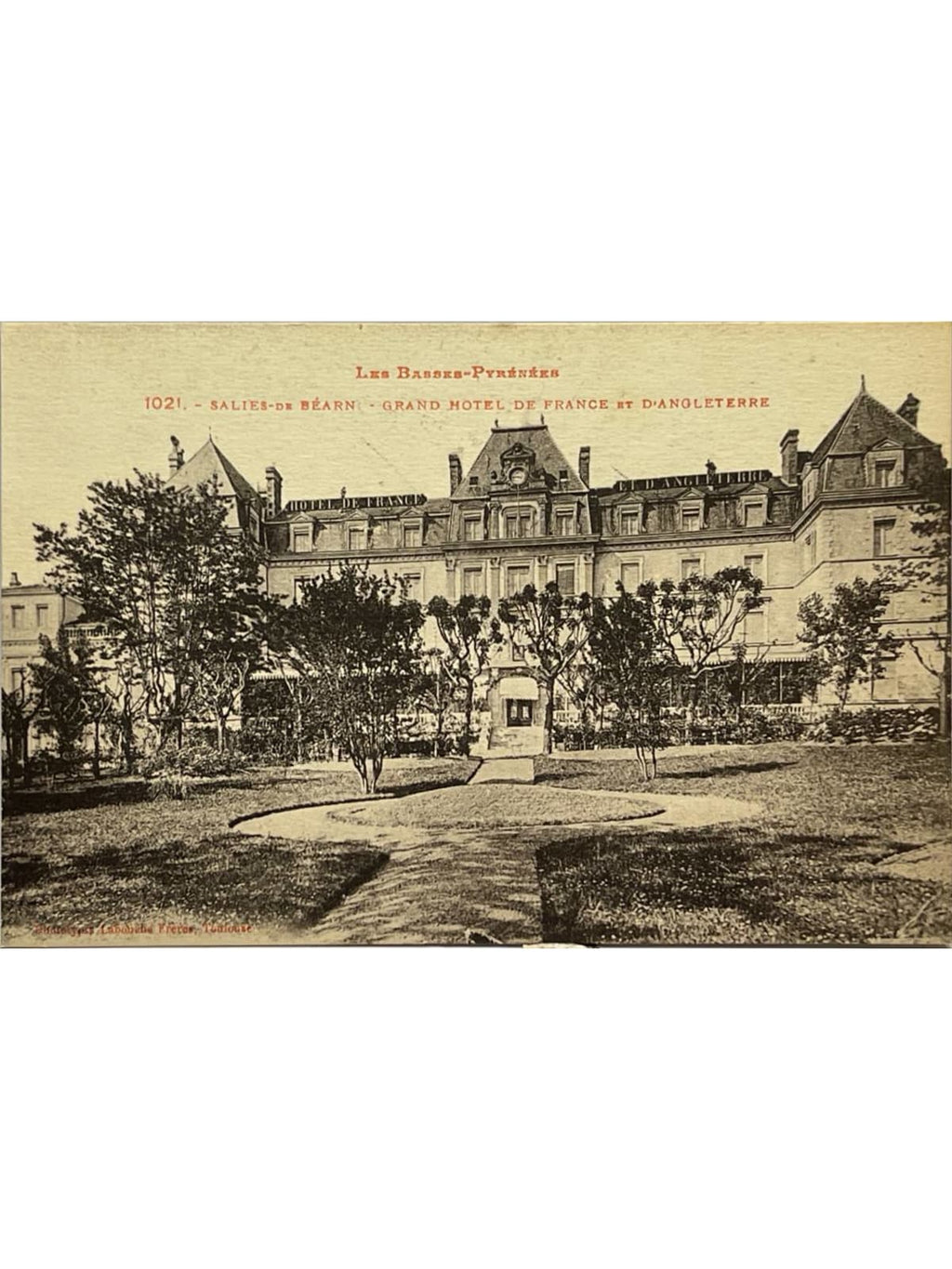 Recto de la carte postale