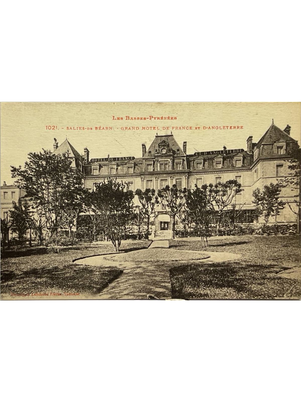 Recto de la carte postale