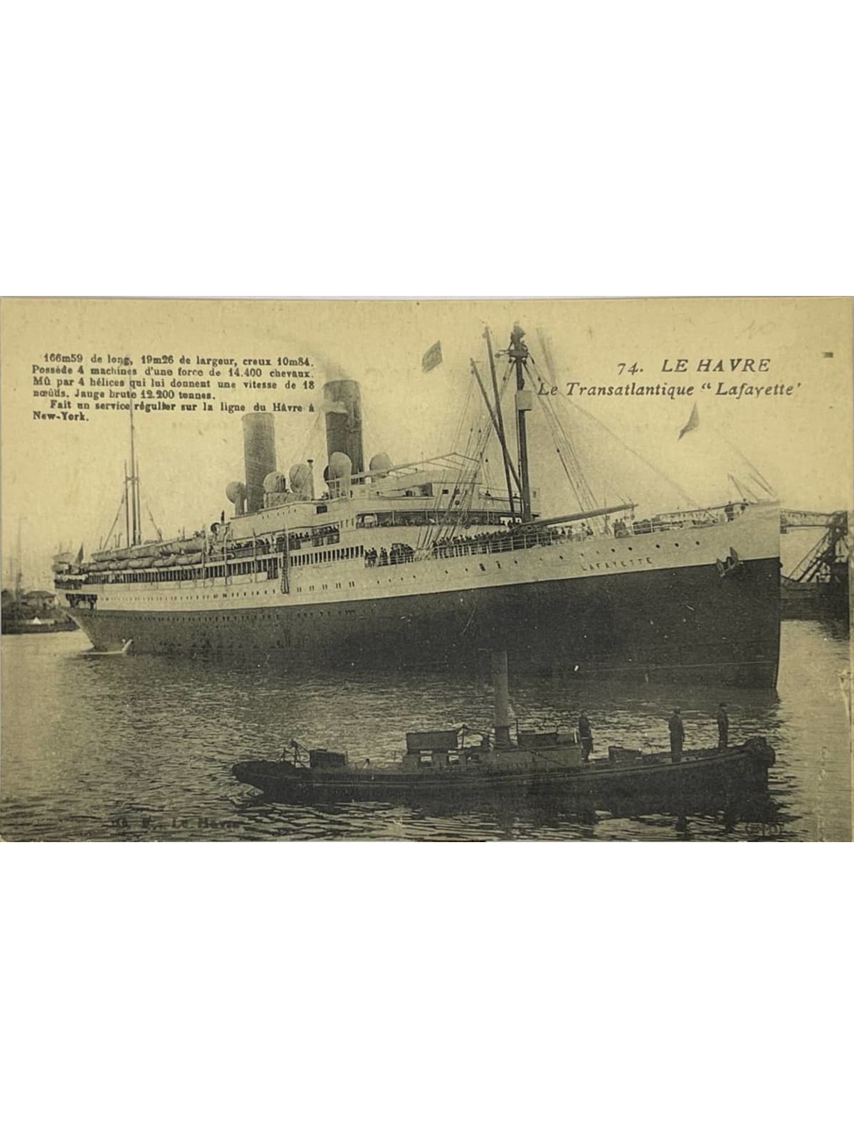 Recto de la carte postale