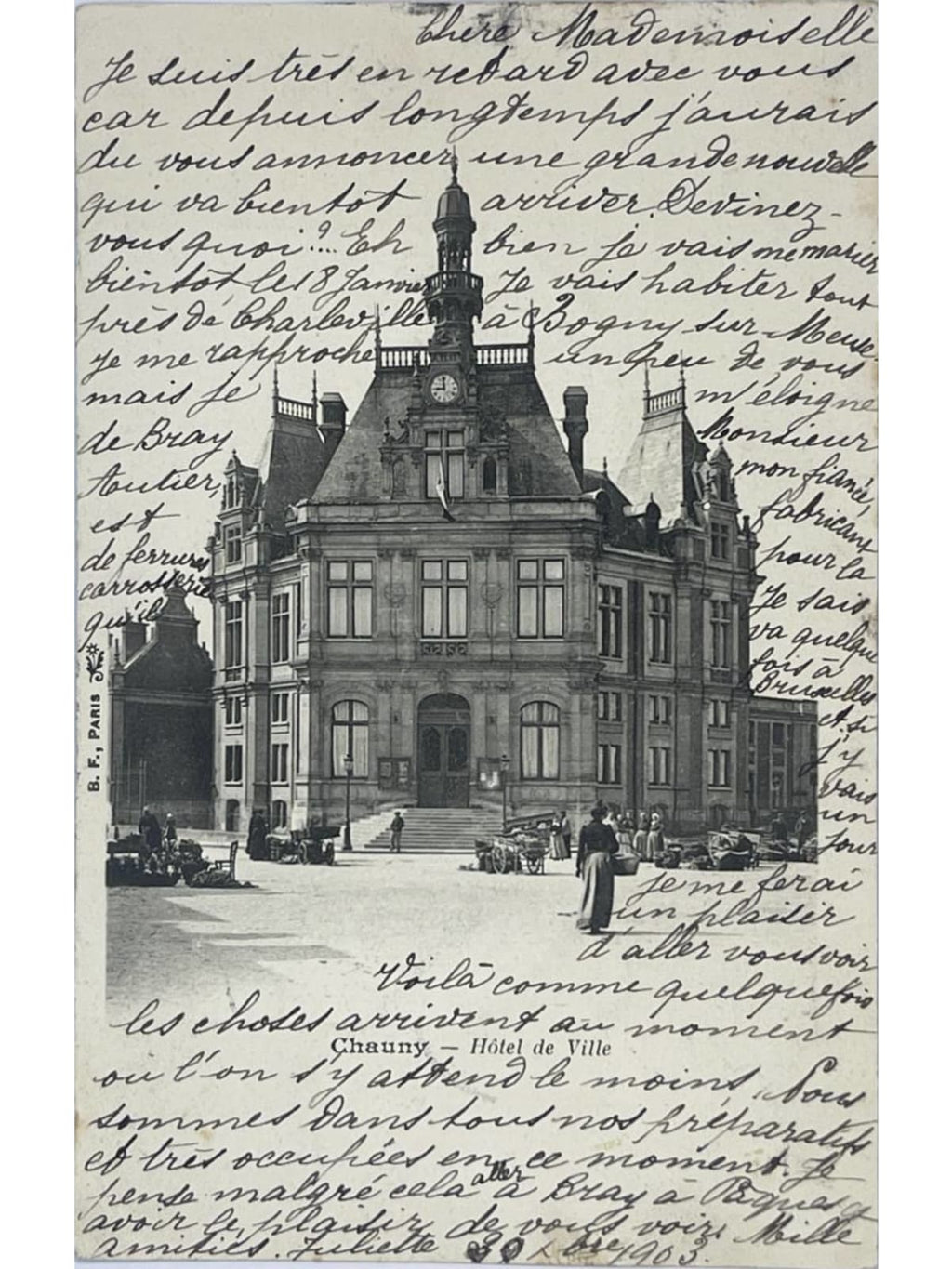 Recto de la carte postale