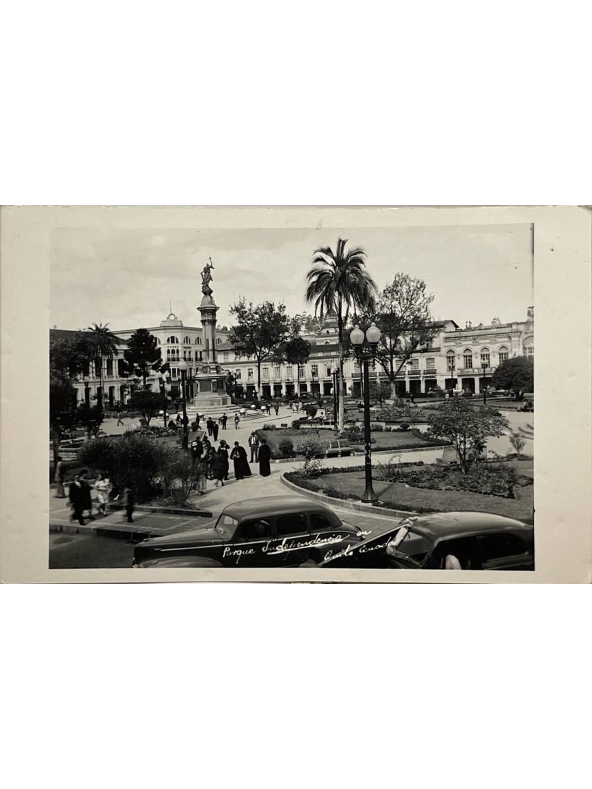 Recto de la carte postale