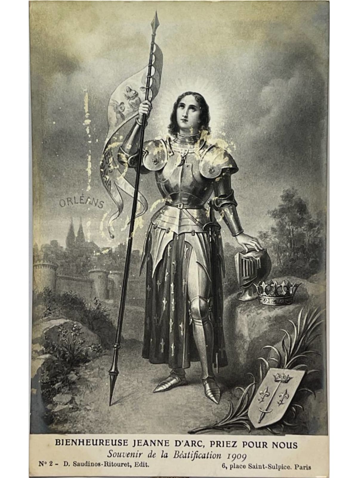 Recto de la carte postale