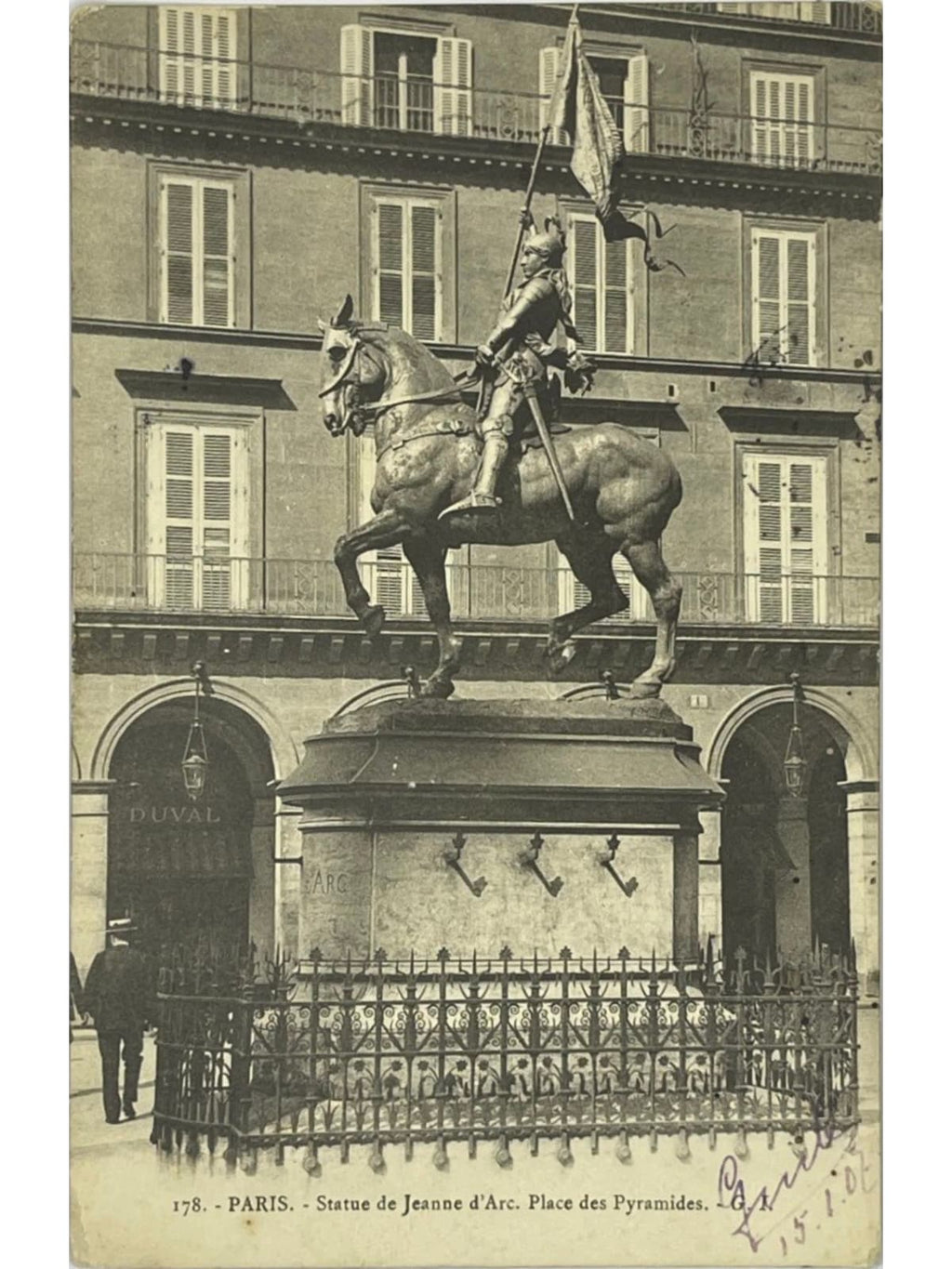 Recto de la carte postale