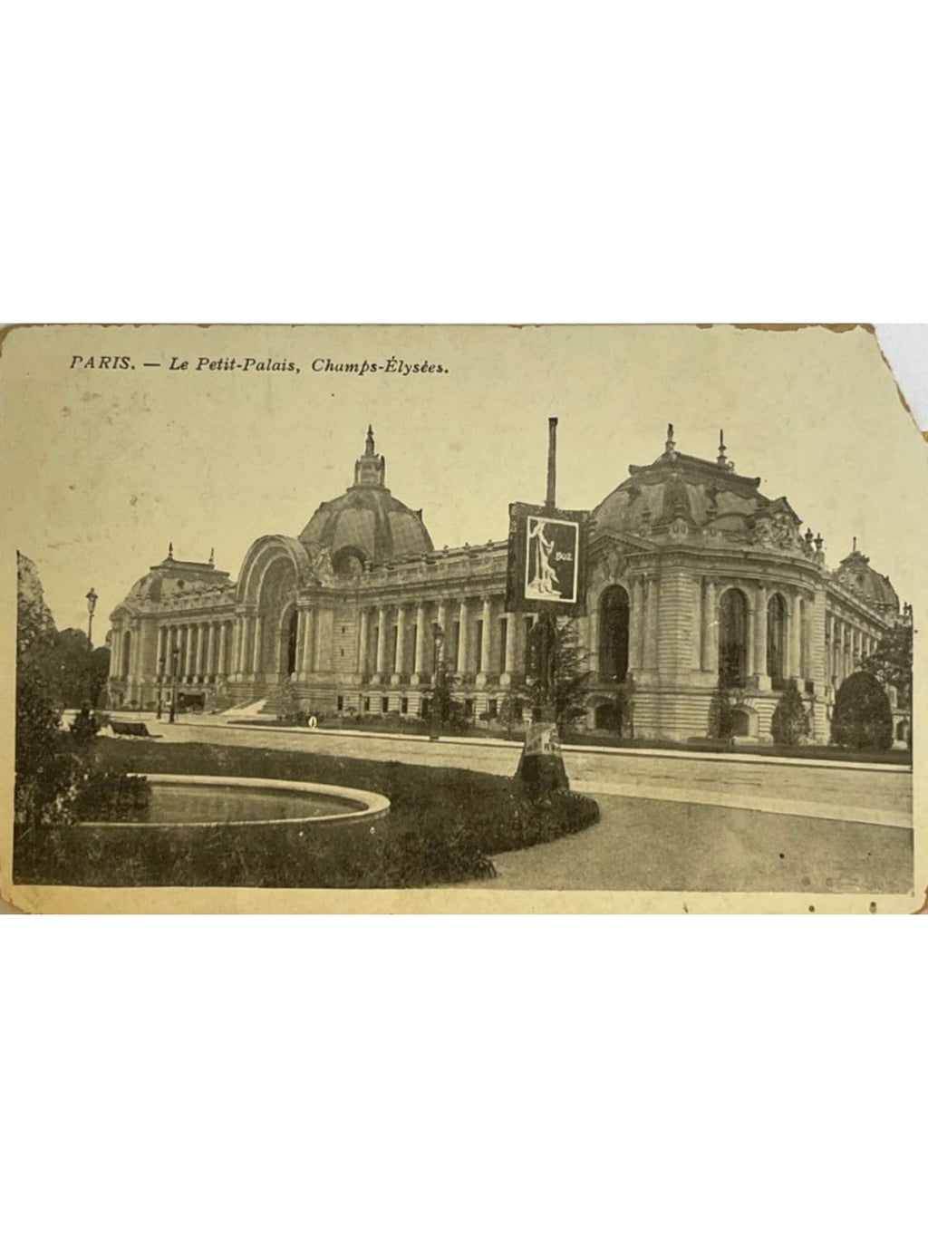 Recto de la carte postale