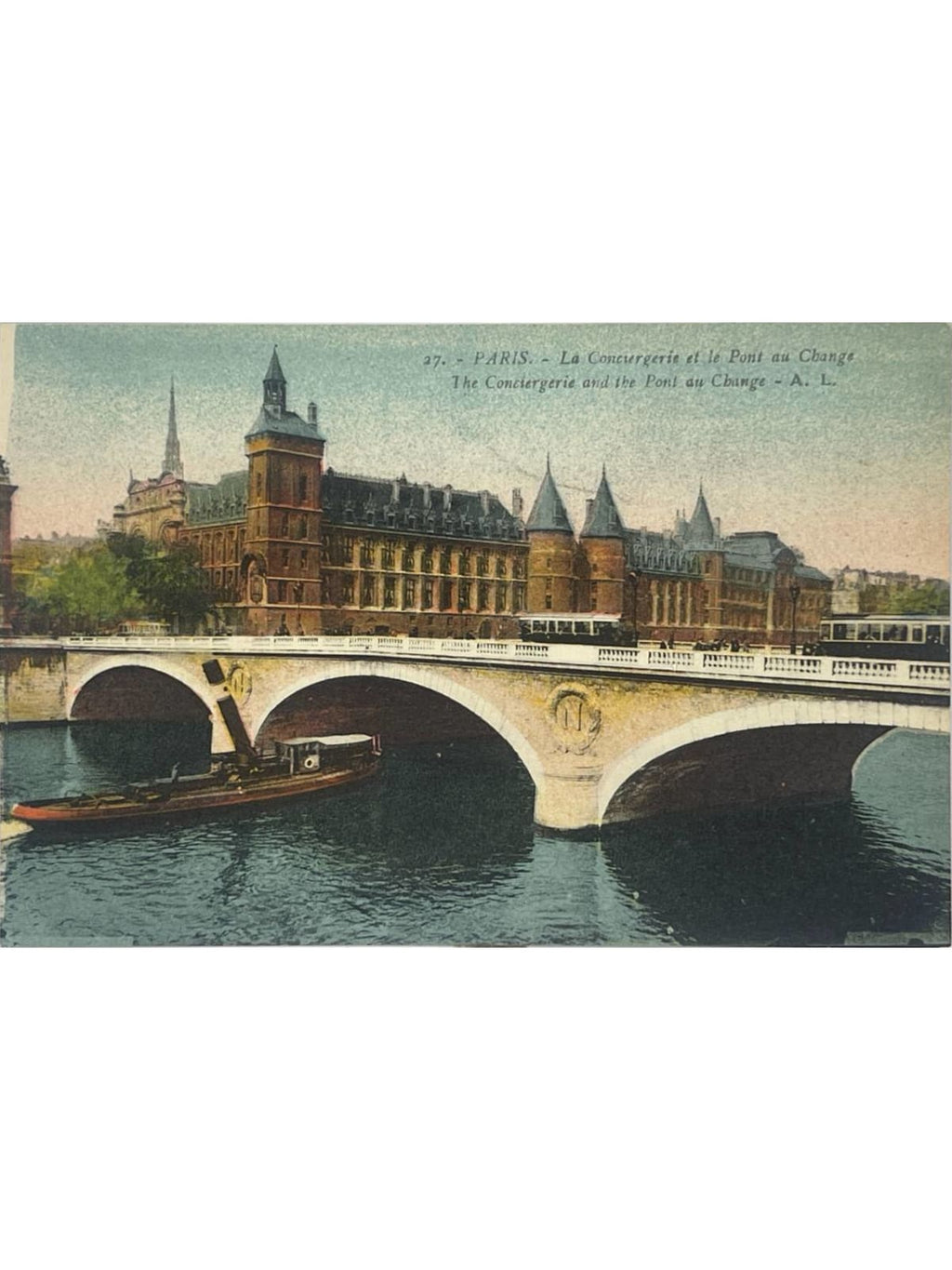 Recto de la carte postale