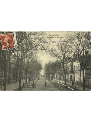 Angers – Boulevard du Roi-René – CPA H. Rivière, 1909