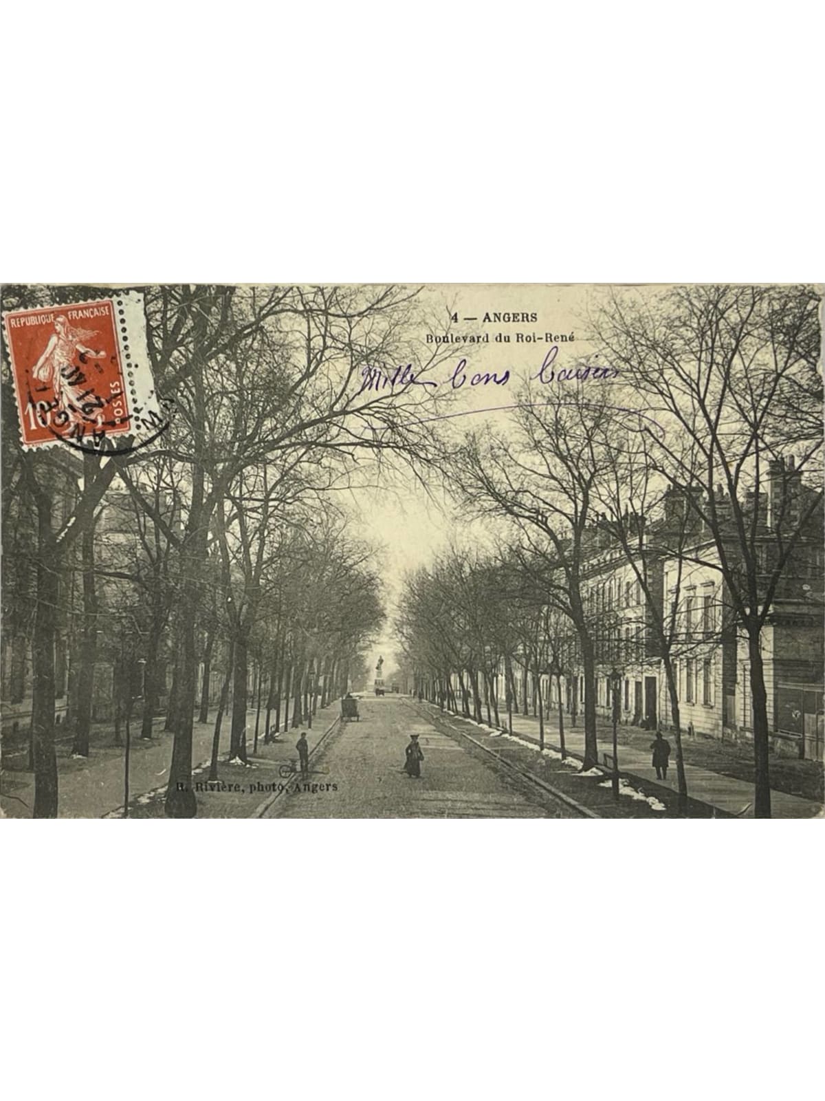Recto de la carte postale