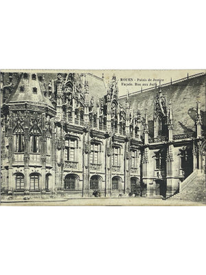 Rouen – Palais de Justice, façade rue aux Juifs – CPA n° 6