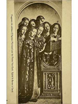 Carte postale – Gand – L'Agneau mystique des frères Van Eyck, église Saint-Bavon