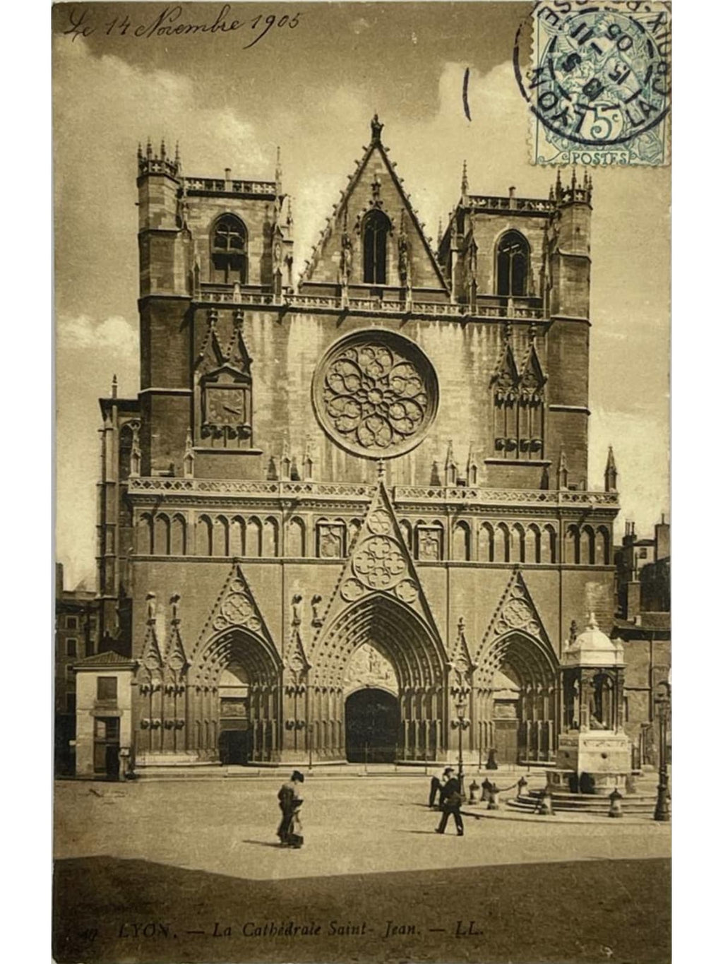Recto de la carte postale