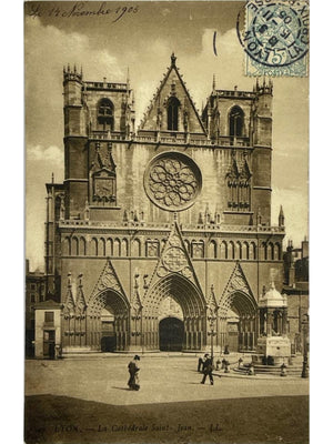 Lyon (Rhône) – Cathédrale Saint-Jean – CPA circulée 1905
