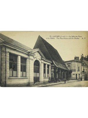 Luynes (37) – La Salle des Fêtes et les Halles – CPA n° 23
