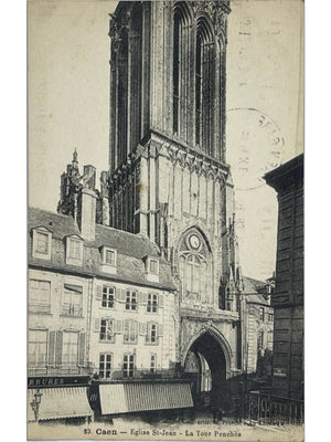 Caen – Église Saint-Jean et la Tour penchée – CPA H. Provost n°23
