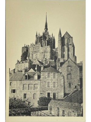 Le Mont-Saint-Michel – Abbaye vue des remparts – Carte postale ancienne n° 44