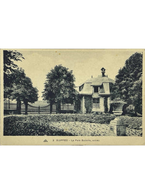 Suippes (Marne) – Entrée du parc Buirette – CPA n° 3