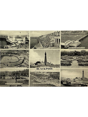 Carte postale – Blackpool – Tower, piers et Stanley Park – carte multivues 1960