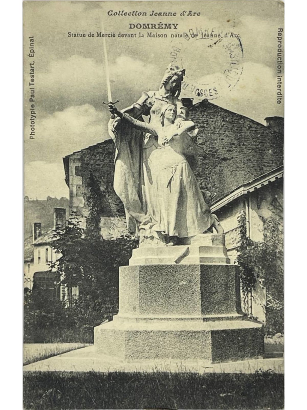 Recto de la carte postale