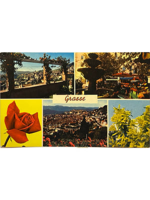 Grasse – vues générales et marché aux fleurs – CPSM multivues 1970