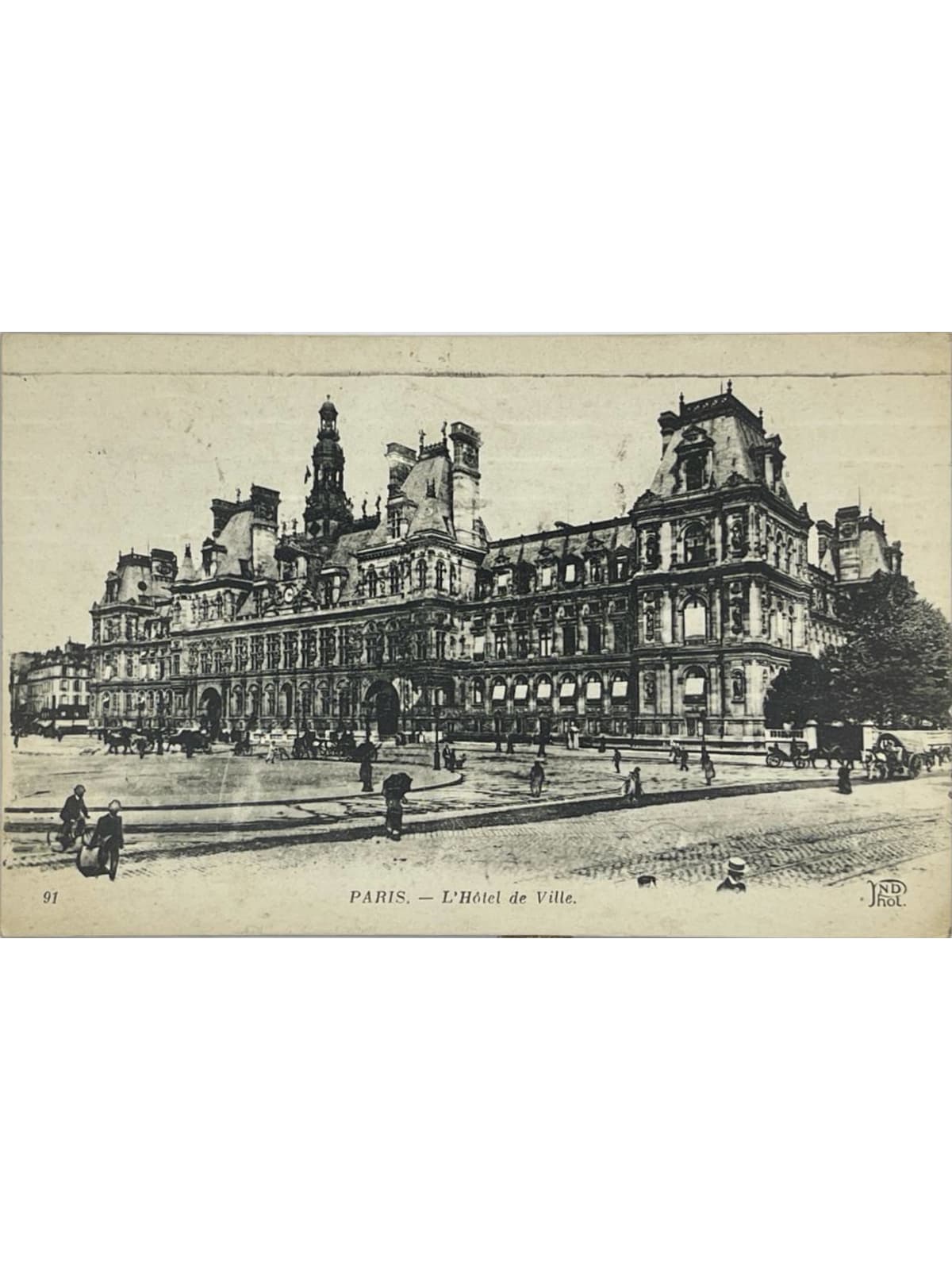 Recto de la carte postale