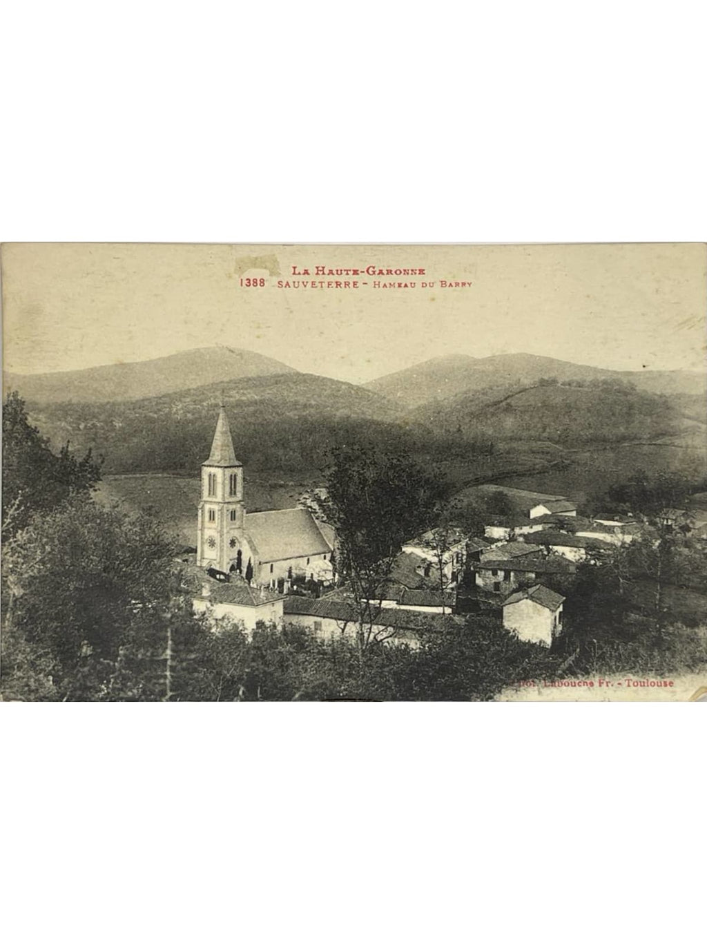 Recto de la carte postale