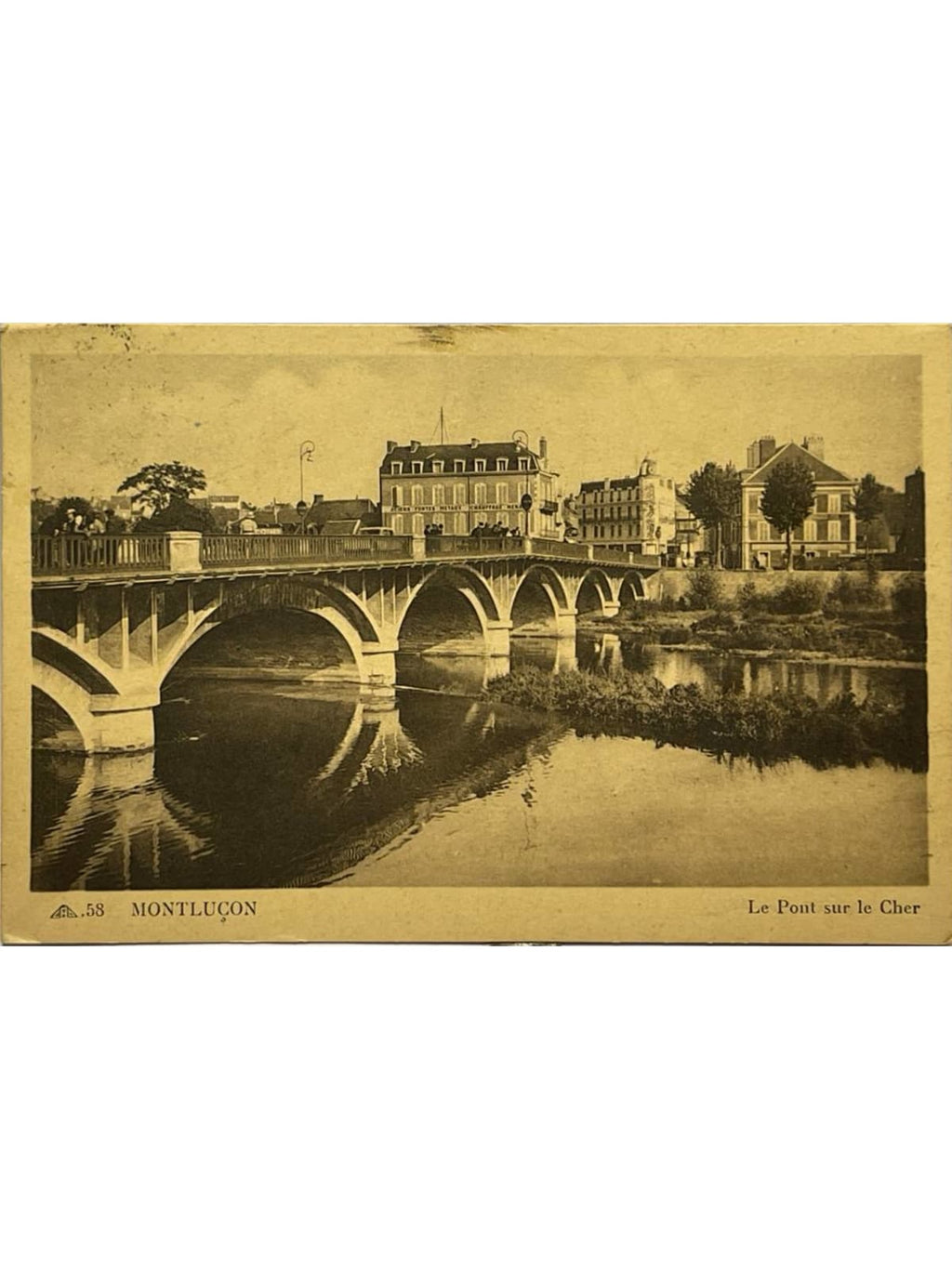 Recto de la carte postale