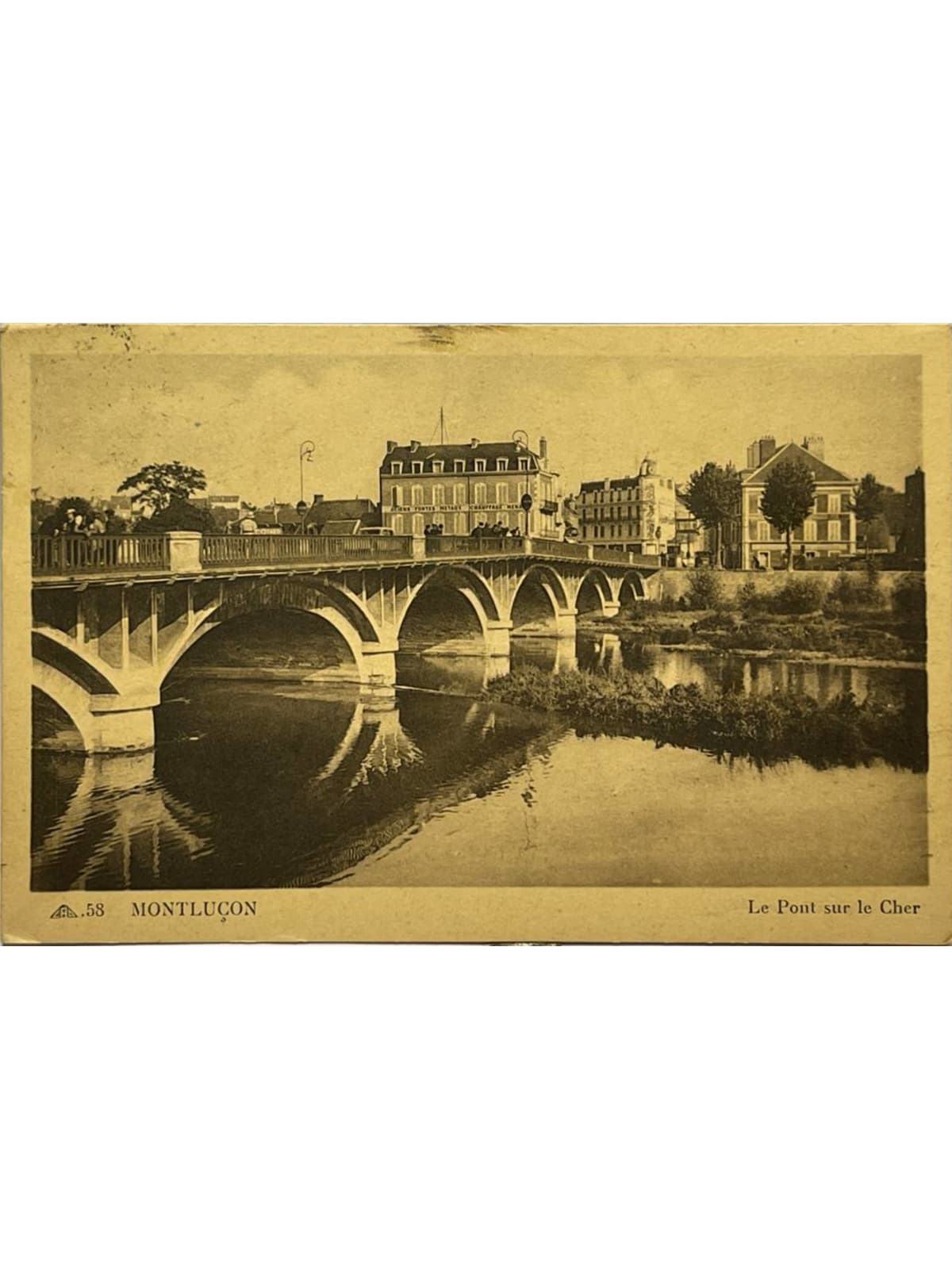 Recto de la carte postale