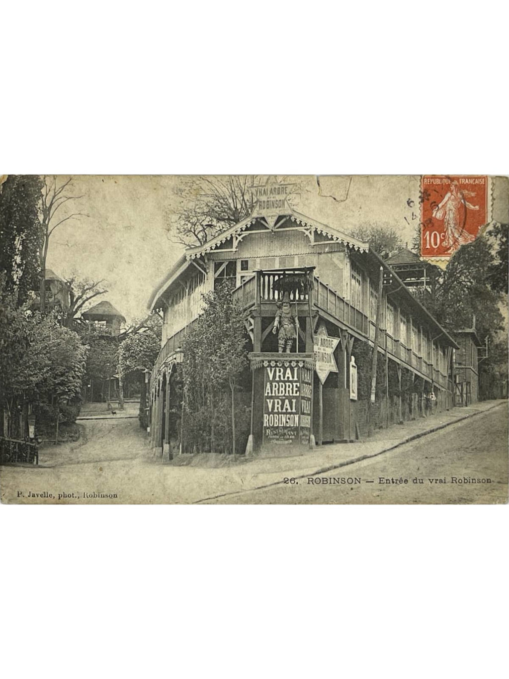 Recto de la carte postale