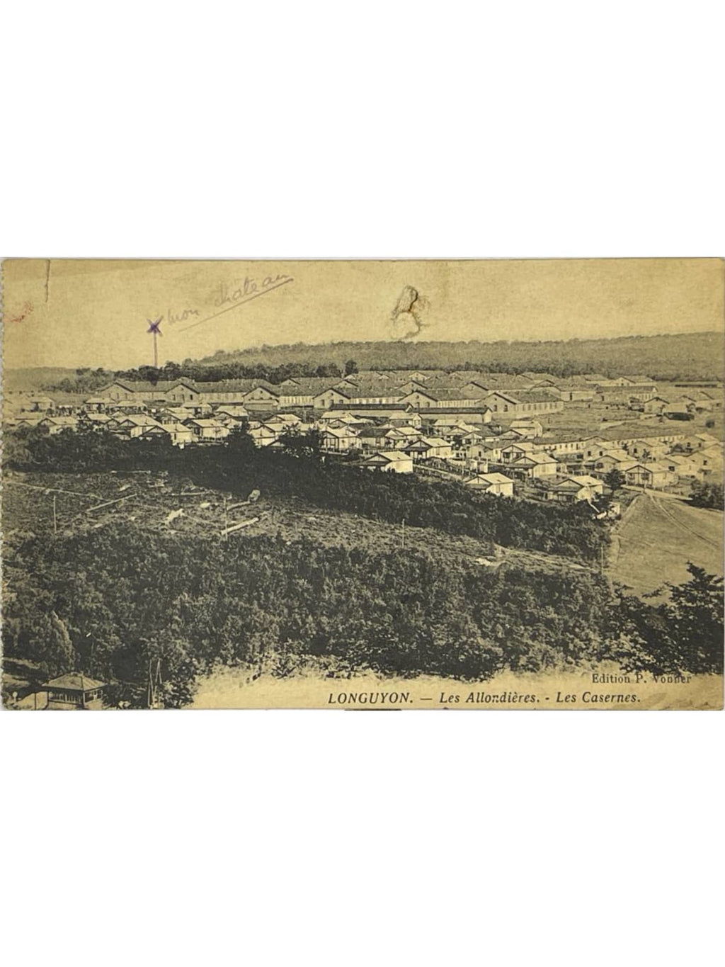 Recto de la carte postale