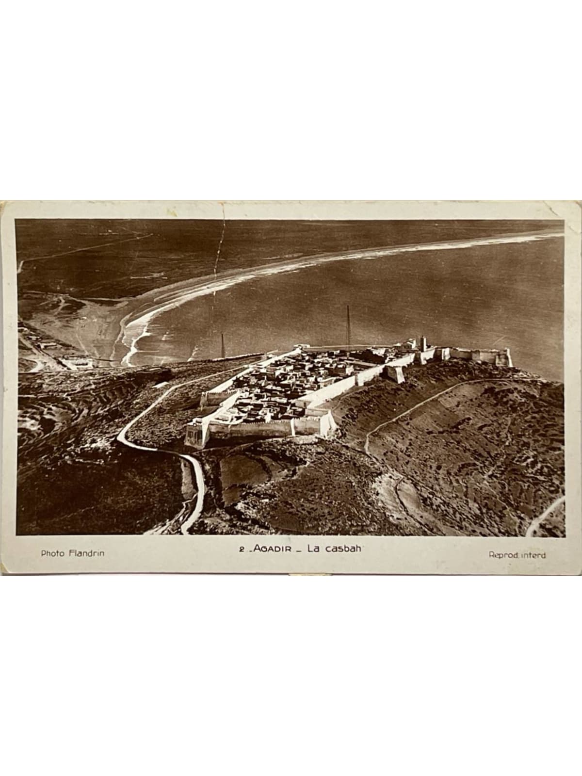 Recto de la carte postale