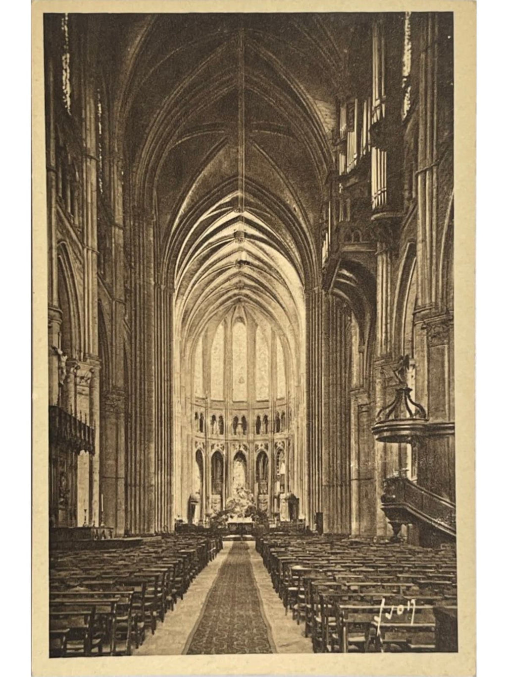 Recto de la carte postale