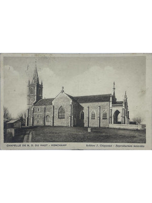Ronchamp – Ancienne chapelle Notre-Dame-du-Haut – CPA circulée 1937