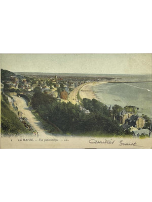 Le Havre – Vue panoramique du littoral – CPA colorisée L.L.