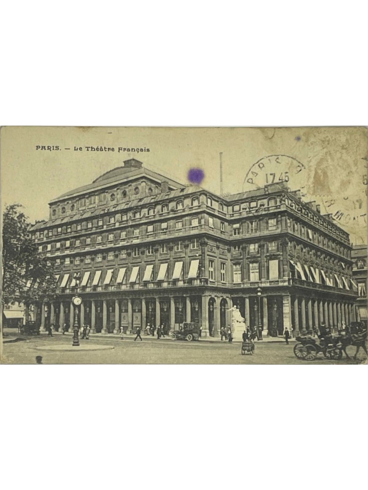 Recto de la carte postale