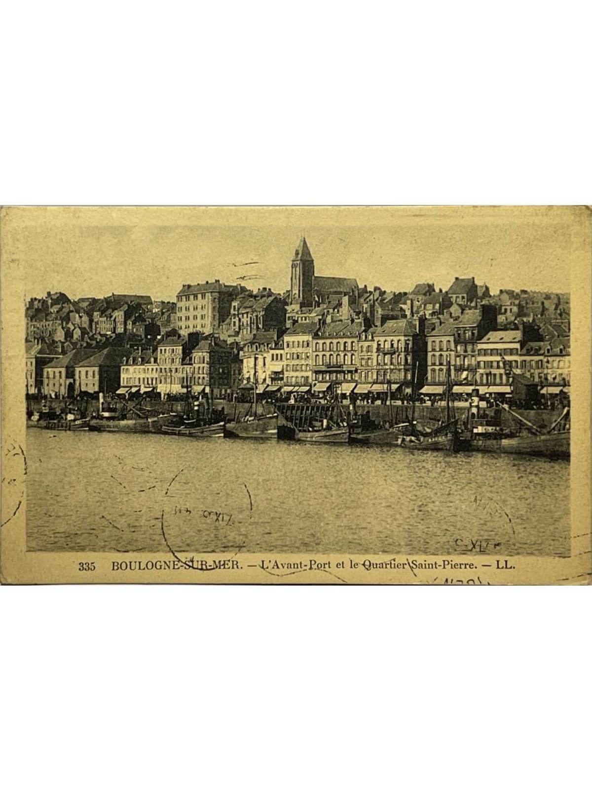 Recto de la carte postale