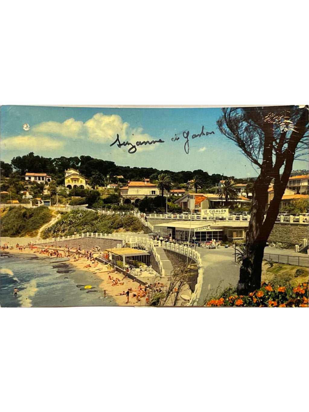 Recto de la carte postale