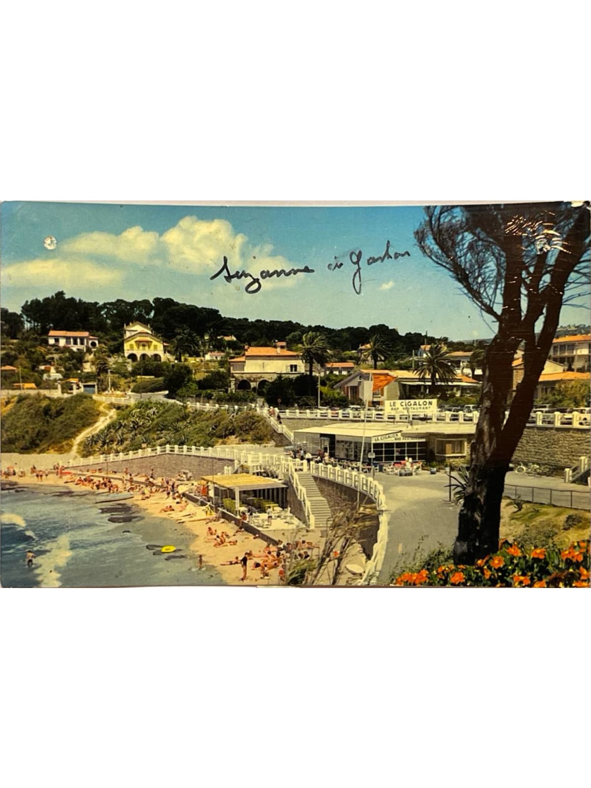 Recto de la carte postale