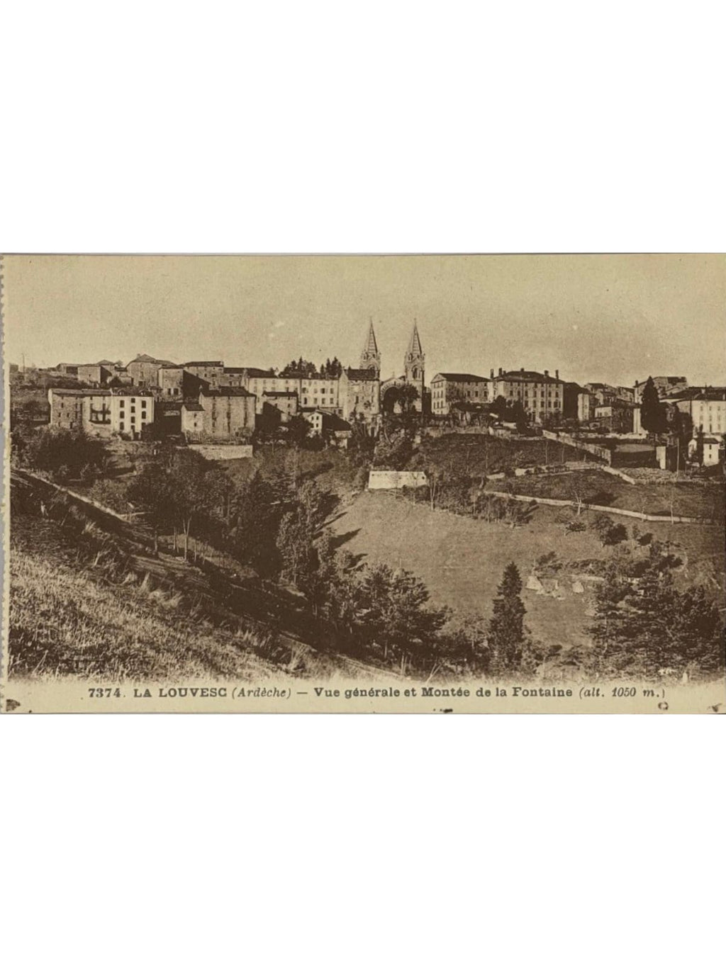 Recto de la carte postale