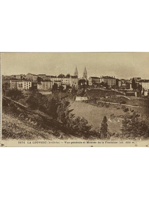 Lalouvesc – Vue générale et montée de la Fontaine – Ardèche – CPSM n° 7374