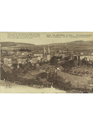 Lalouvesc (Ardèche) – Vue panoramique et basilique Saint-Régis – CPA n° 3545