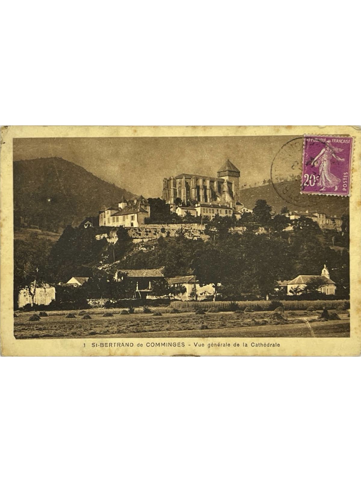 Recto de la carte postale